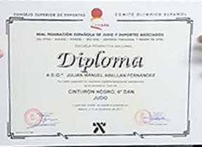 Entrega cinturón negro 6º DAN